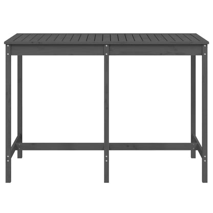 Gartentisch Grau 159,5x82,5x110 cm Massivholz Kiefer