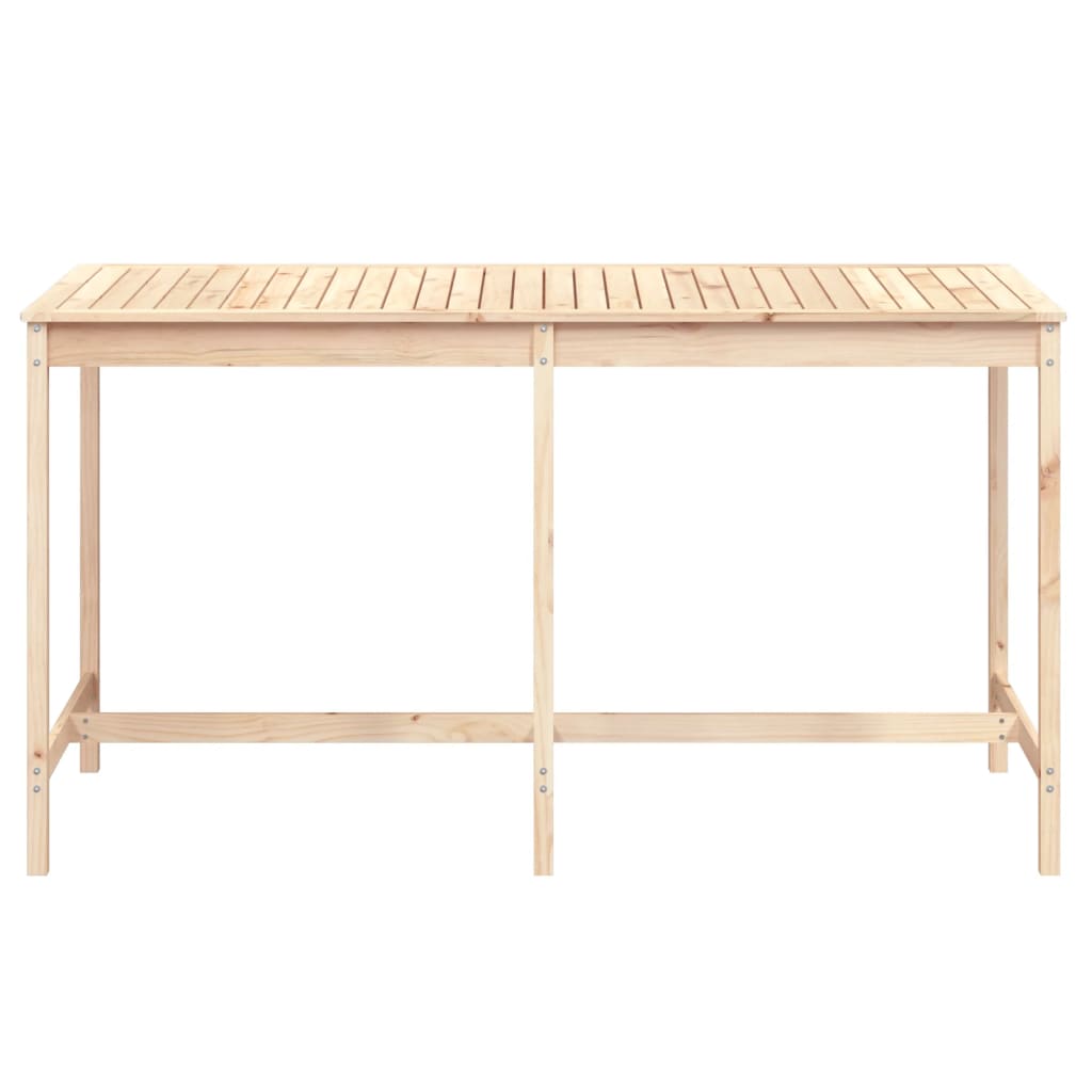 Gartentisch 203,5x90x110 cm Massivholz Kiefer