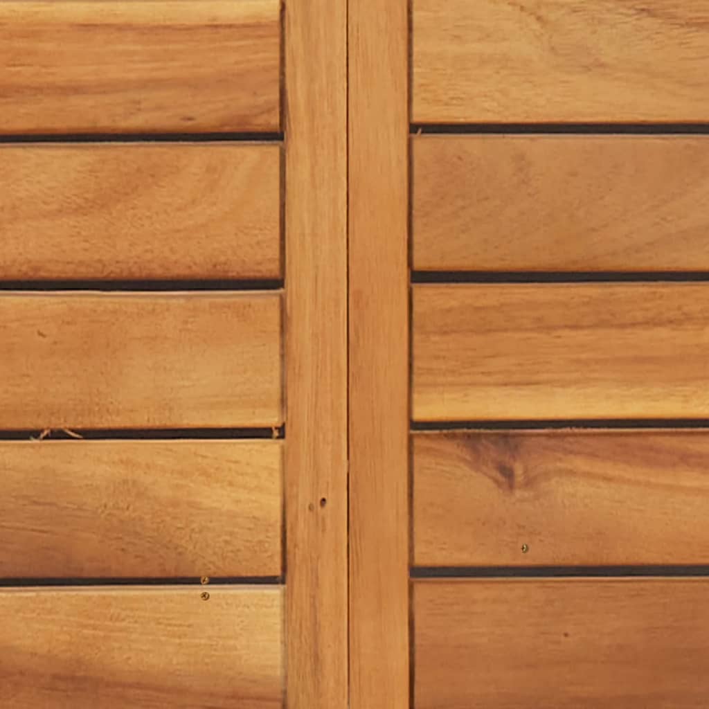 3-tlg. Bistro-Set Klappbar mit Kissen Massivholz Akazie