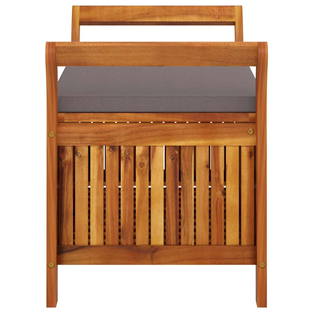 Garten-Truhenbank mit Kissen 91 cm Massivholz Akazie