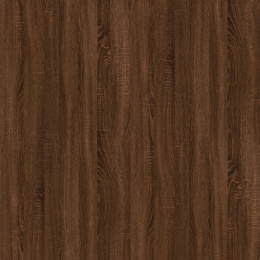 Bücherregal/Raumteiler Braun Eiche 80x24x192 cm Holzwerkstoff