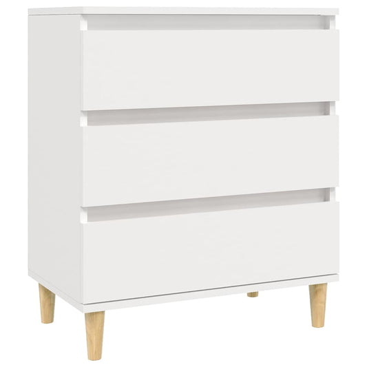 Skænk Hvid 60x35x70 cm Træ Materiale