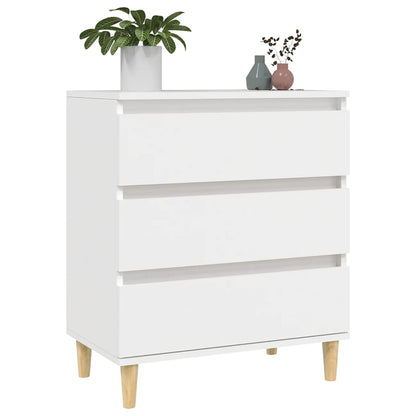 Skænk Hvid 60x35x70 cm Træ Materiale