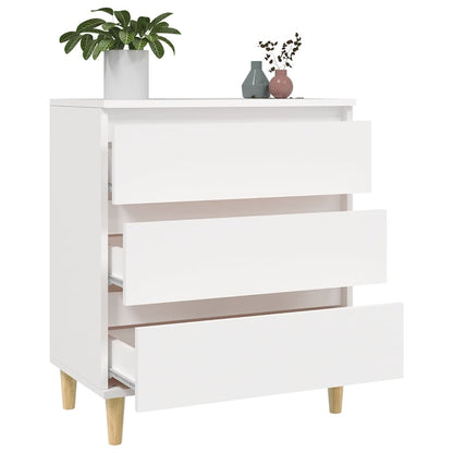 Skænk Hvid 60x35x70 cm Træ Materiale