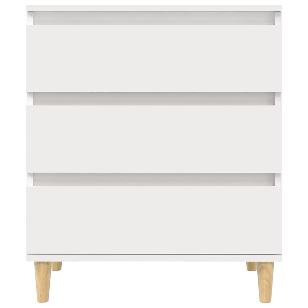 Skænk Hvid 60x35x70 cm Træ Materiale