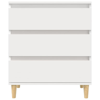 Skænk Hvid 60x35x70 cm Træ Materiale
