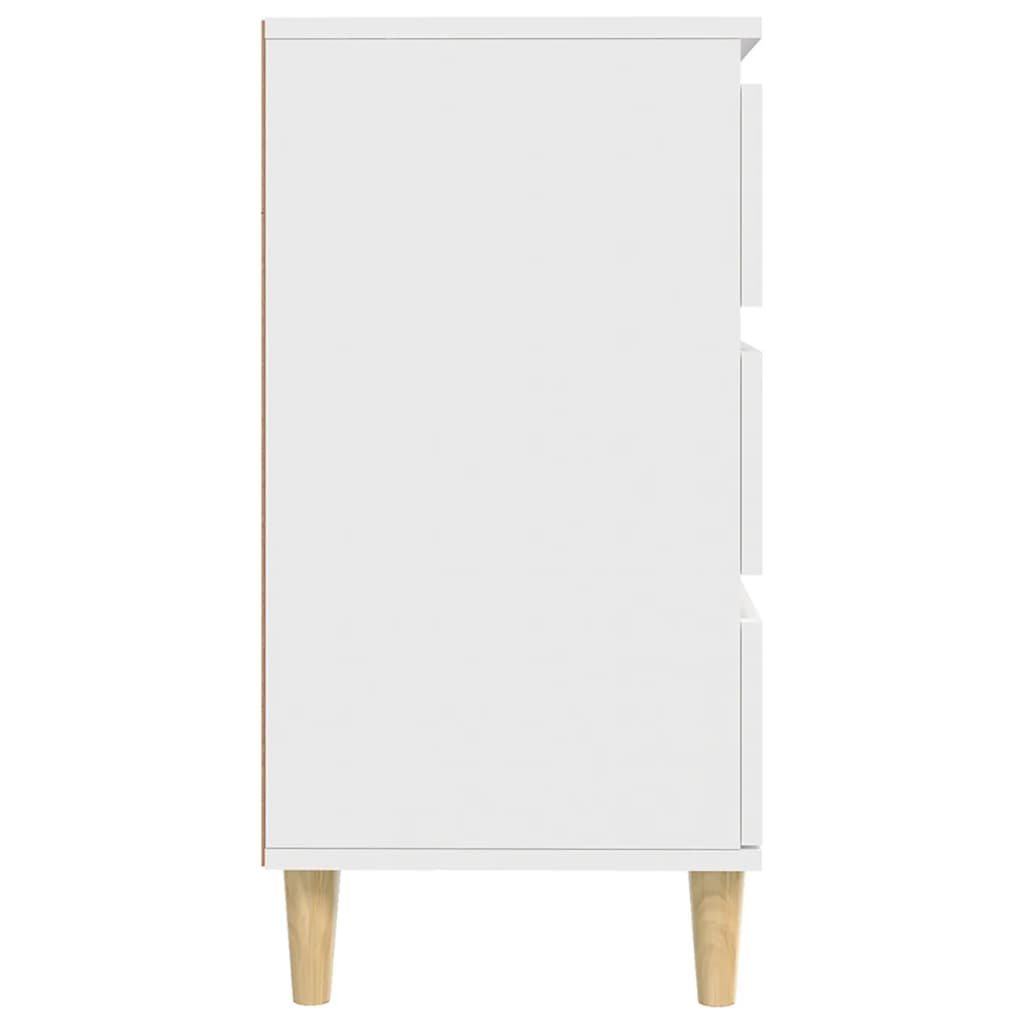 Skænk Hvid 60x35x70 cm Træ Materiale