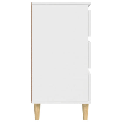 Skænk Hvid 60x35x70 cm Træ Materiale