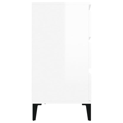 Sideboard Hochglanz-Weiß 60x35x70 cm Holzwerkstoff