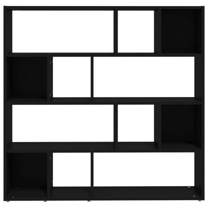 Bücherregal/Raumteiler Schwarz 105x24x102 cm