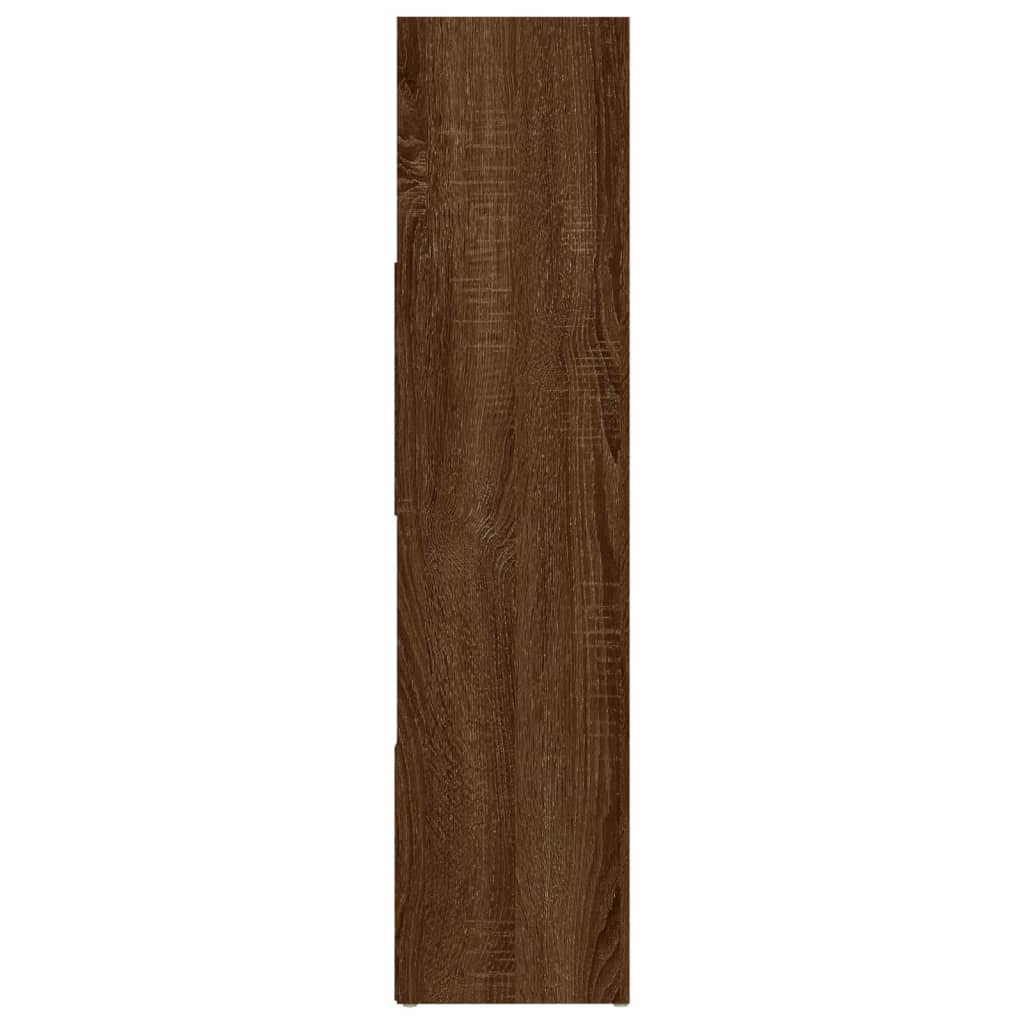 Bücherregal/Raumteiler Braun Eichen-Optik 105x24x102 cm