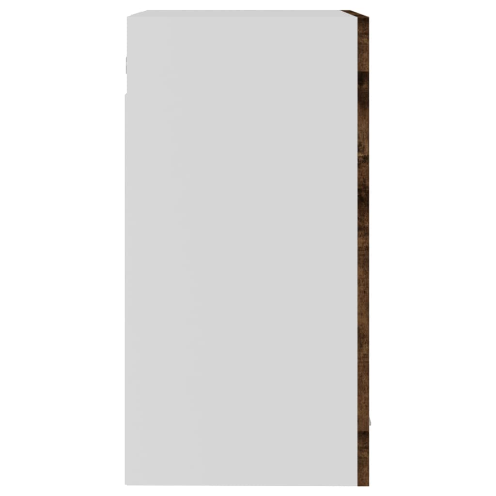 Hängeschrank Lyon Glas Räuchereiche 40x31x60 cm Holzwerkstoff