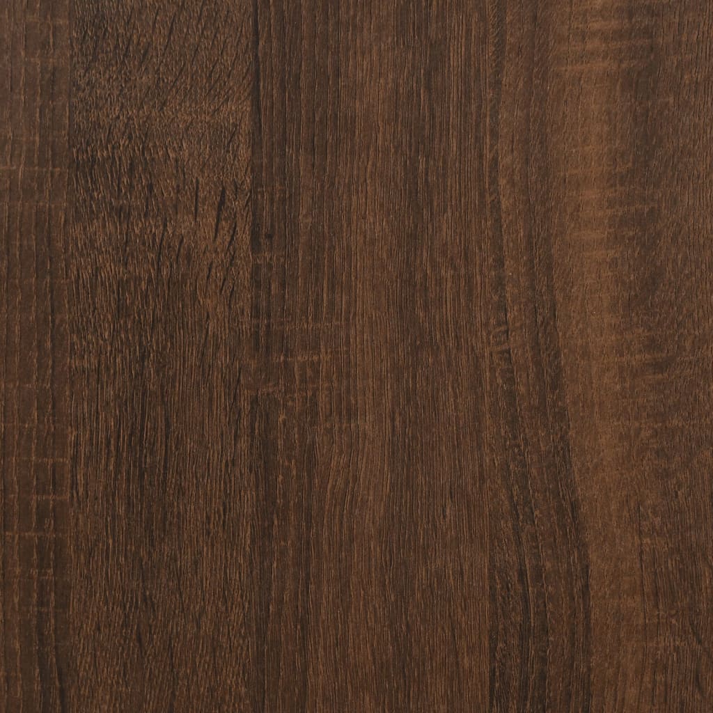 Hängeschrank Lyon Glas Braun Eichen-Optik 40x31x60 cm Holzwerkstoff