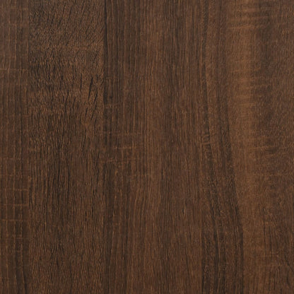 Hängeschrank Lyon Glas Braun Eichen-Optik 40x31x60 cm Holzwerkstoff