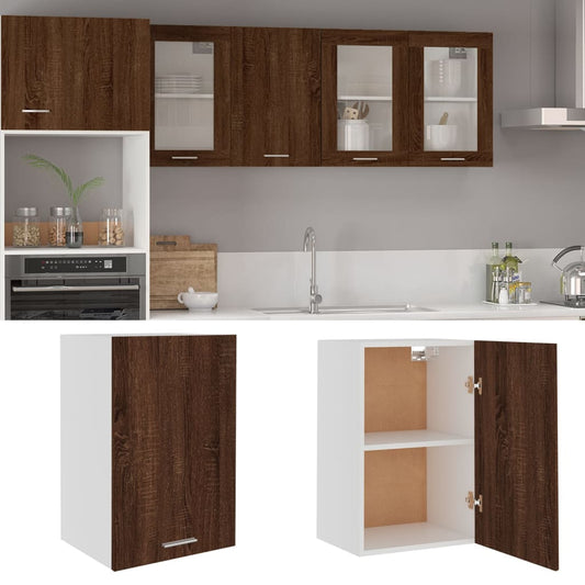 Hängeschrank Lyon Braun Eichen-Optik 39,5x31x60 cm Holzwerkstoff