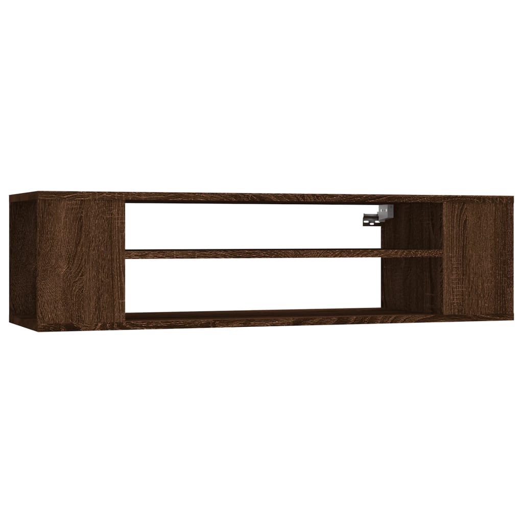 TV vægskab brun eg look 100x30x26,5 cm træmateriale