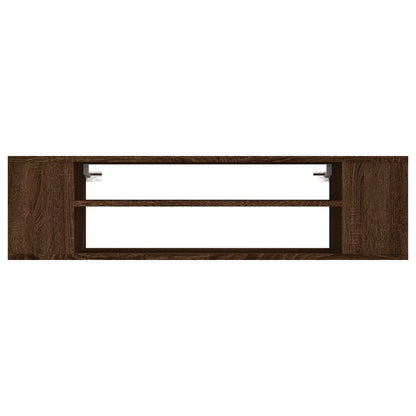 TV vægskab brun eg look 100x30x26,5 cm træmateriale