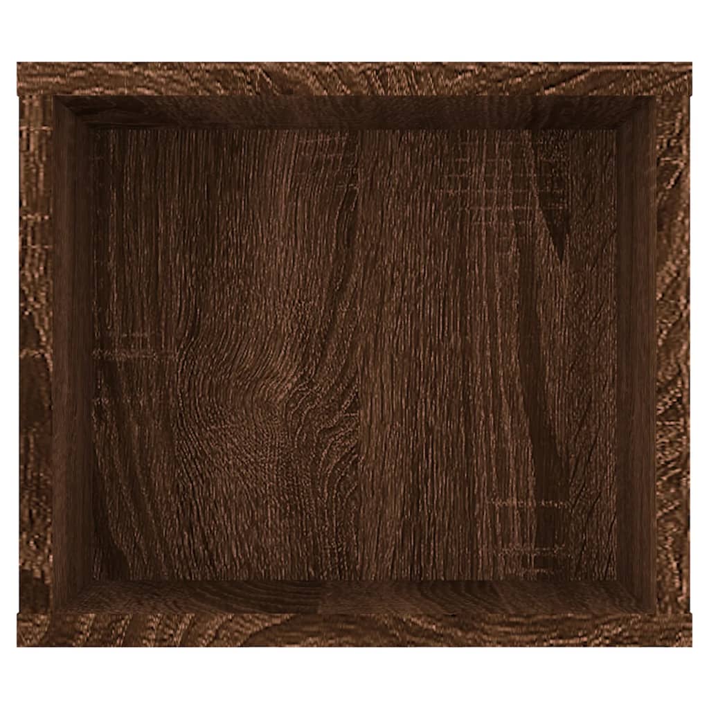 TV vægskab brun eg look 100x30x26,5 cm træmateriale