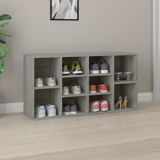 Schuhbank Grau Sonoma 103x30x55 cm Holzwerkstoff