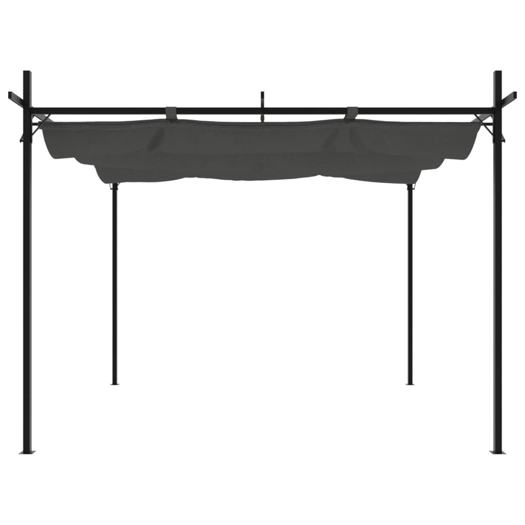 Pergola mit Schiebedach Anthrazit 295x292x230 cm