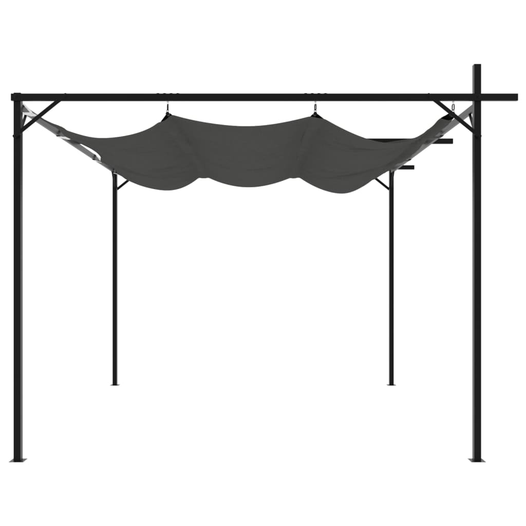 Pergola mit Schiebedach Anthrazit 295x292x230 cm
