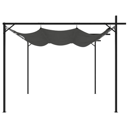 Pergola mit Schiebedach Anthrazit 295x292x230 cm