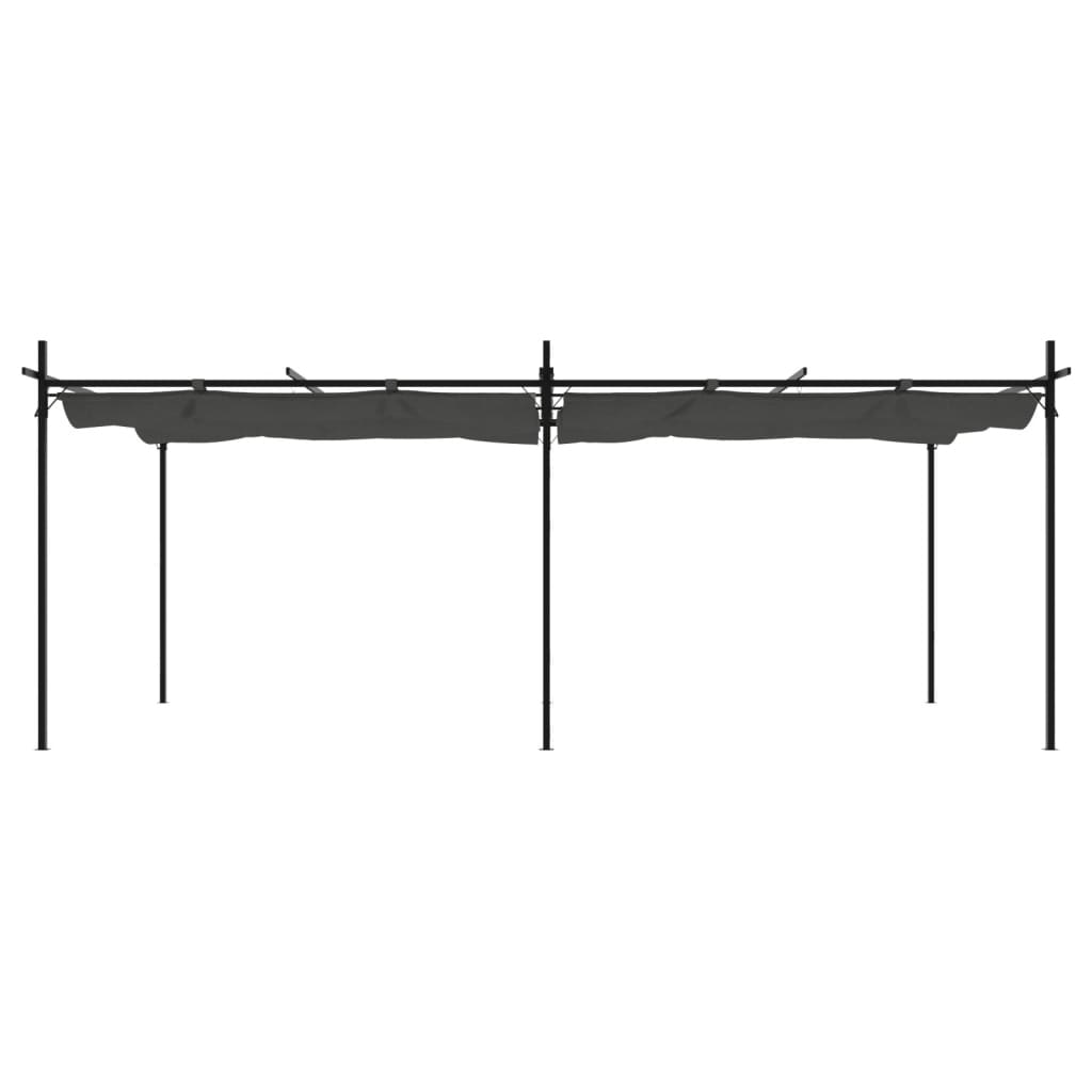 Pergola mit Schiebedach Anthrazit 589x292x230 cm