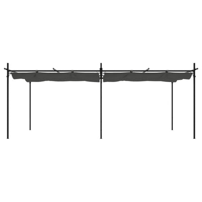 Pergola mit Schiebedach Anthrazit 589x292x230 cm