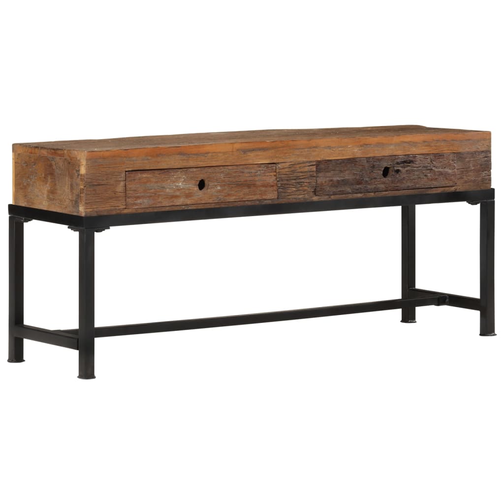 TV-Schrank 110x30x46 cm Altholz Massiv