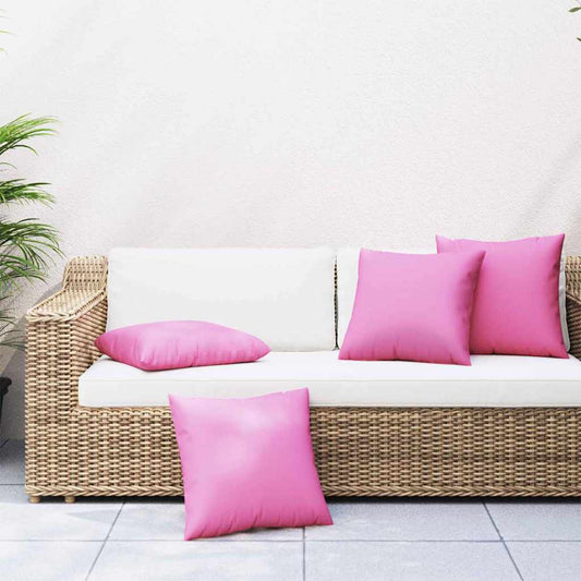 Wurfkissen 4 pcs Rosa 40 x 40 cm Stoff