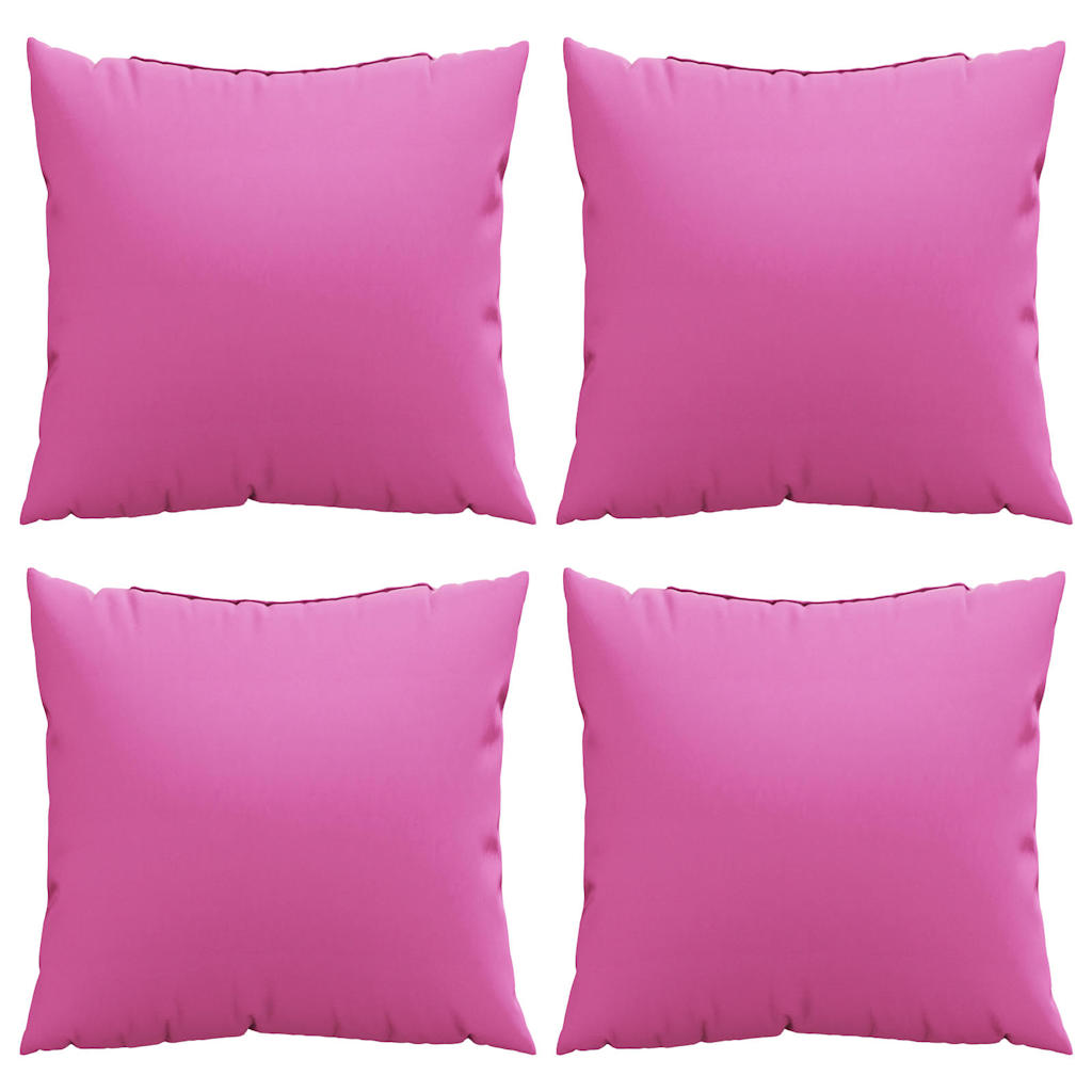 Wurfkissen 4 pcs Rosa 40 x 40 cm Stoff