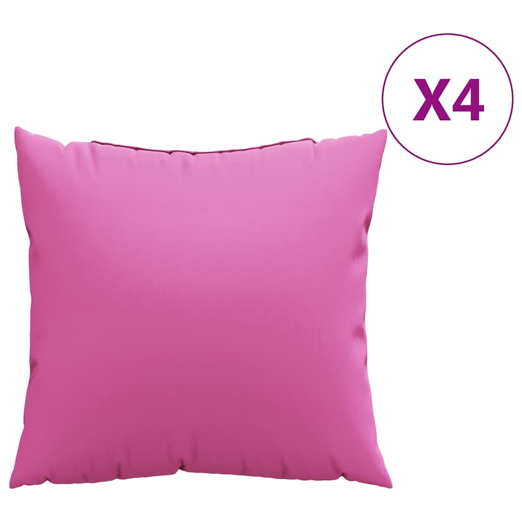Wurfkissen 4 pcs Rosa 40 x 40 cm Stoff