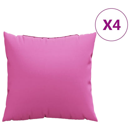 Wurfkissen 4 pcs Rosa 40 x 40 cm Stoff