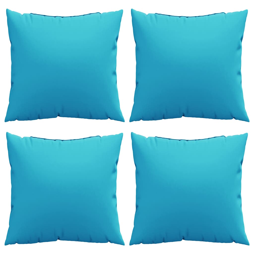 Wurfkissen 4 pcs Türkis 40 x 40 cm Stoff