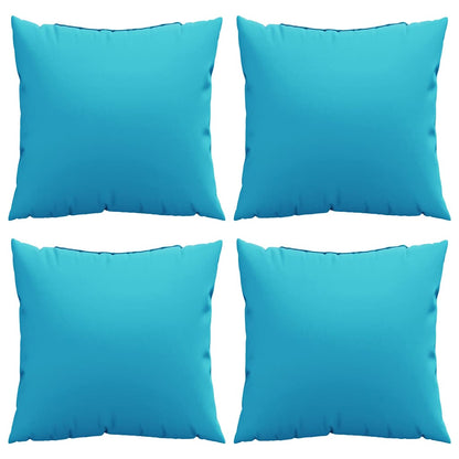 Wurfkissen 4 pcs Türkis 40 x 40 cm Stoff