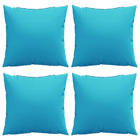 Wurfkissen 4 pcs Türkis 40 x 40 cm Stoff