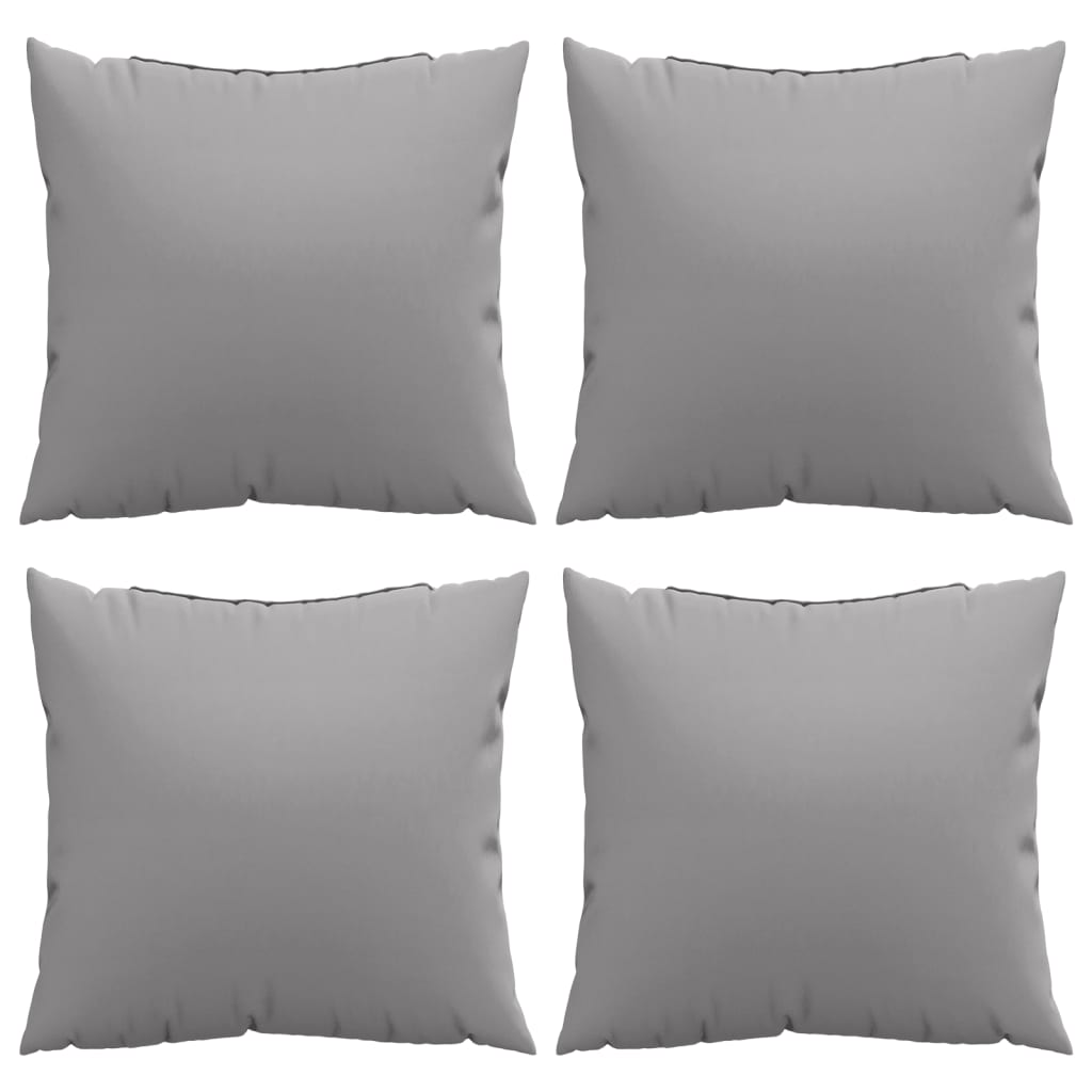 Sofakissen 4 Stk. Grau 50x50 cm Stoff