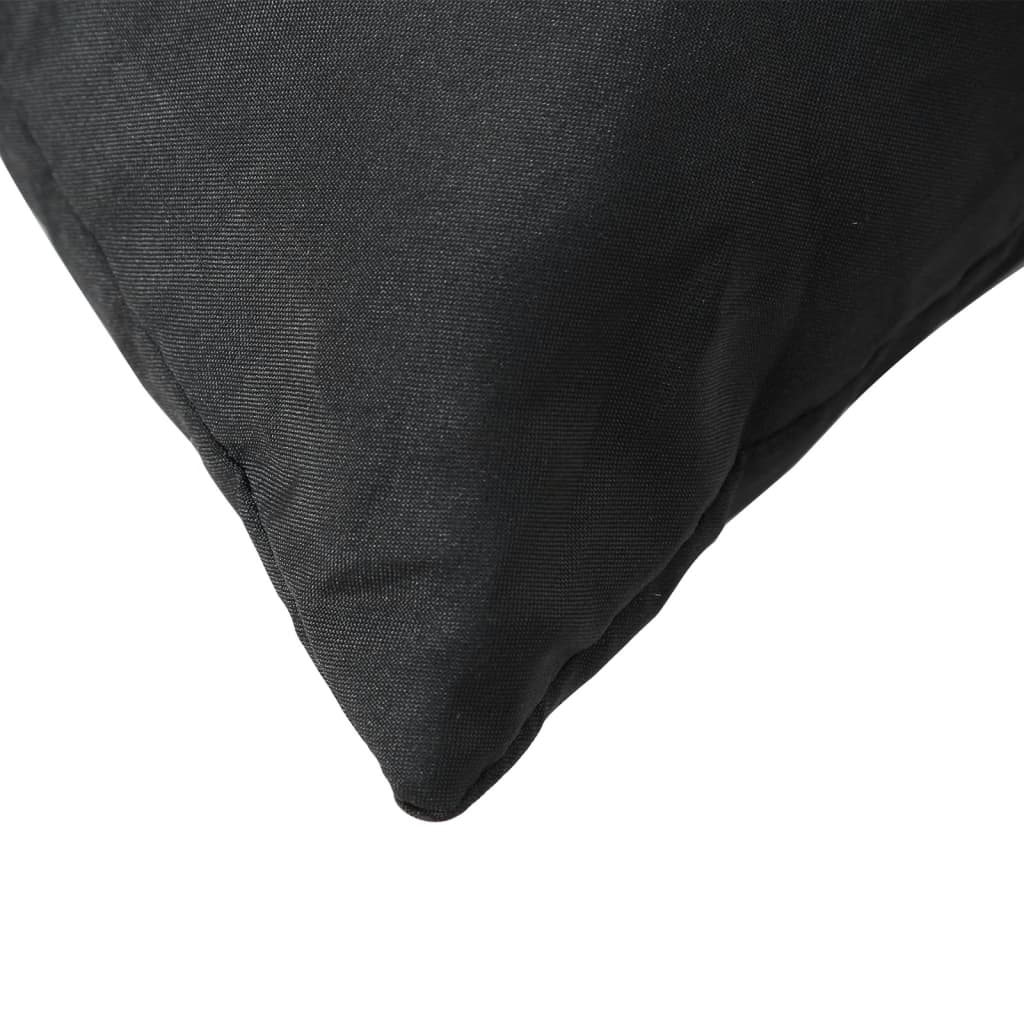Sofakissen 4 Stk. Schwarz 50x50 cm Stoff