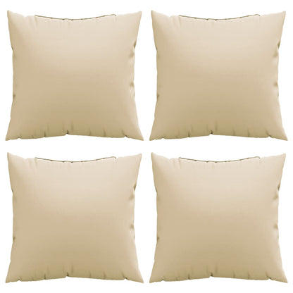 Sofakissen 4 Stk. Beige 60x60 cm Stoff