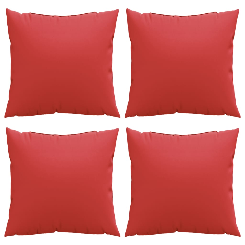 Sofakissen 4 Stk. Rot 60x60 cm Stoff