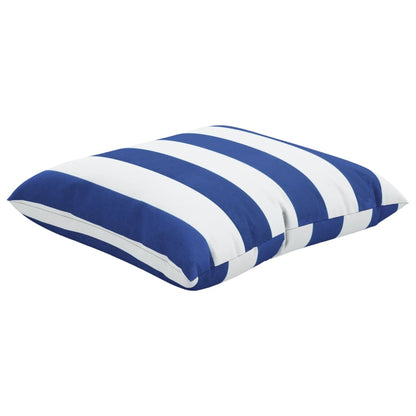 Zierkissen 4 Stk. Blau & Weiß Gestreift 60x60 cm Stoff