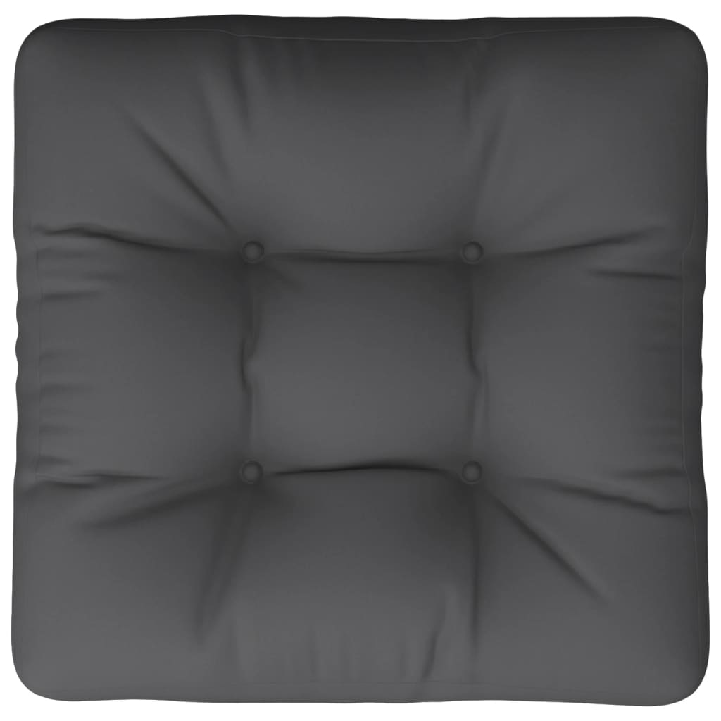 Palettenkissen Anthrazit 50x50x12 cm Stoff