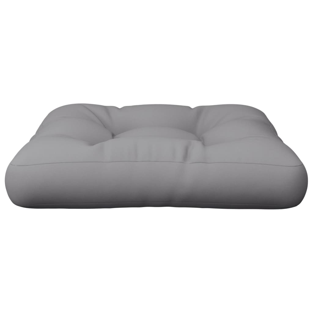 Palettenkissen Grau 50x50x12 cm Stoff