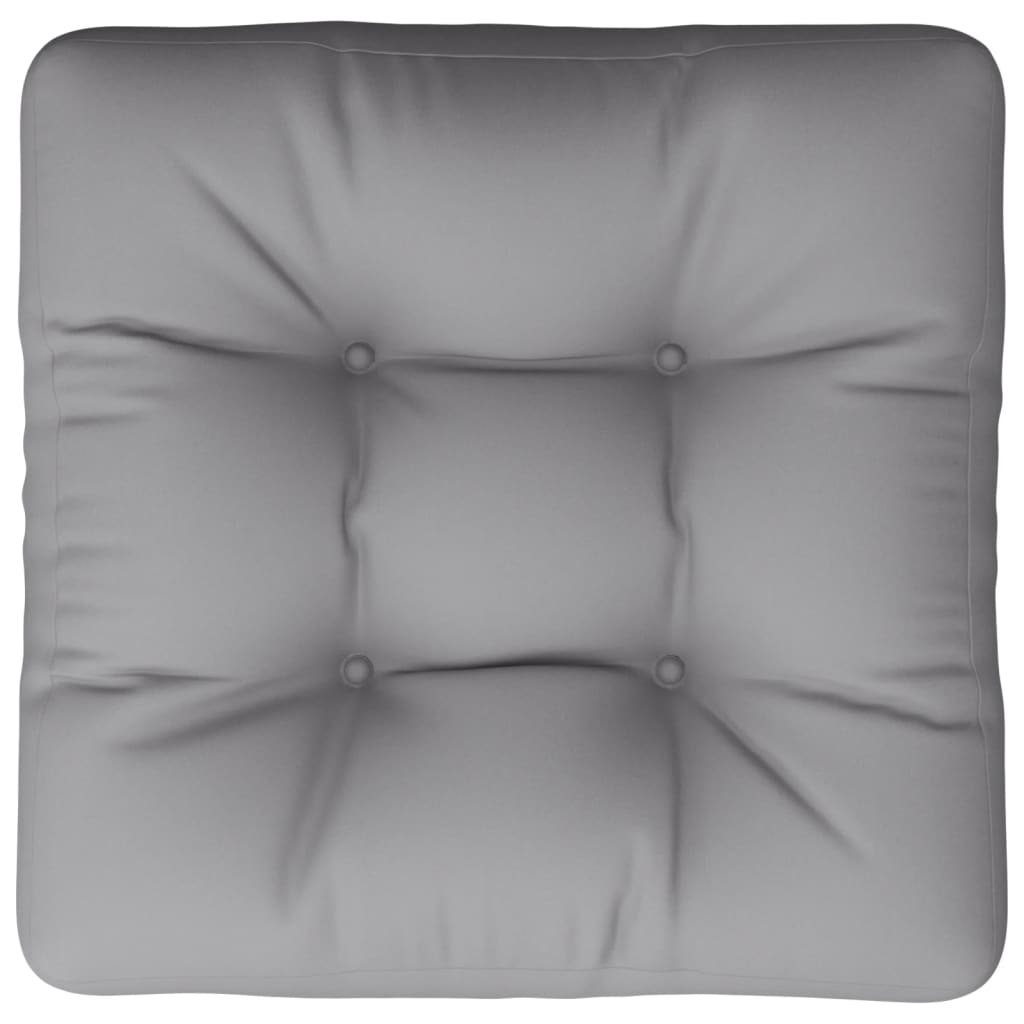 Palettenkissen Grau 50x50x12 cm Stoff