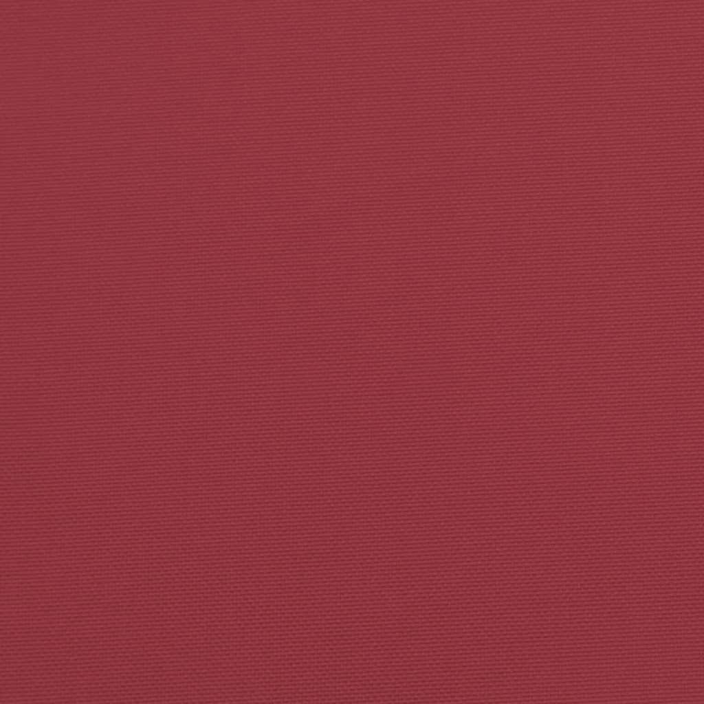 Palettenkissen Weinrot 50x50x12 cm Stoff