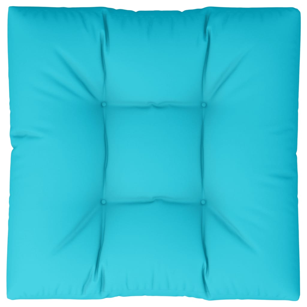 Palettenkissen Türkis 80x80x12 cm Stoff