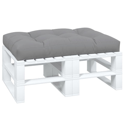 Palettenkissen Grau 120x80x12 cm Stoff