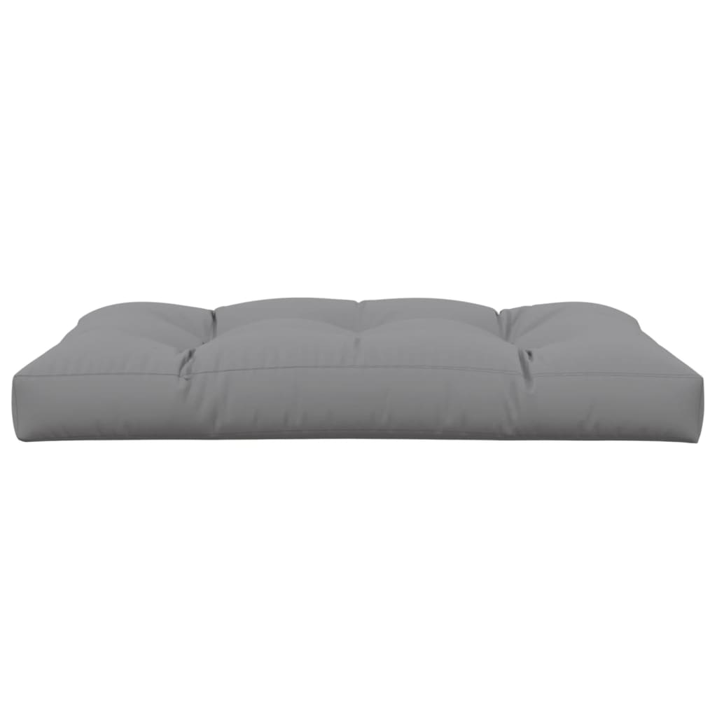 Palettenkissen Grau 120x80x12 cm Stoff