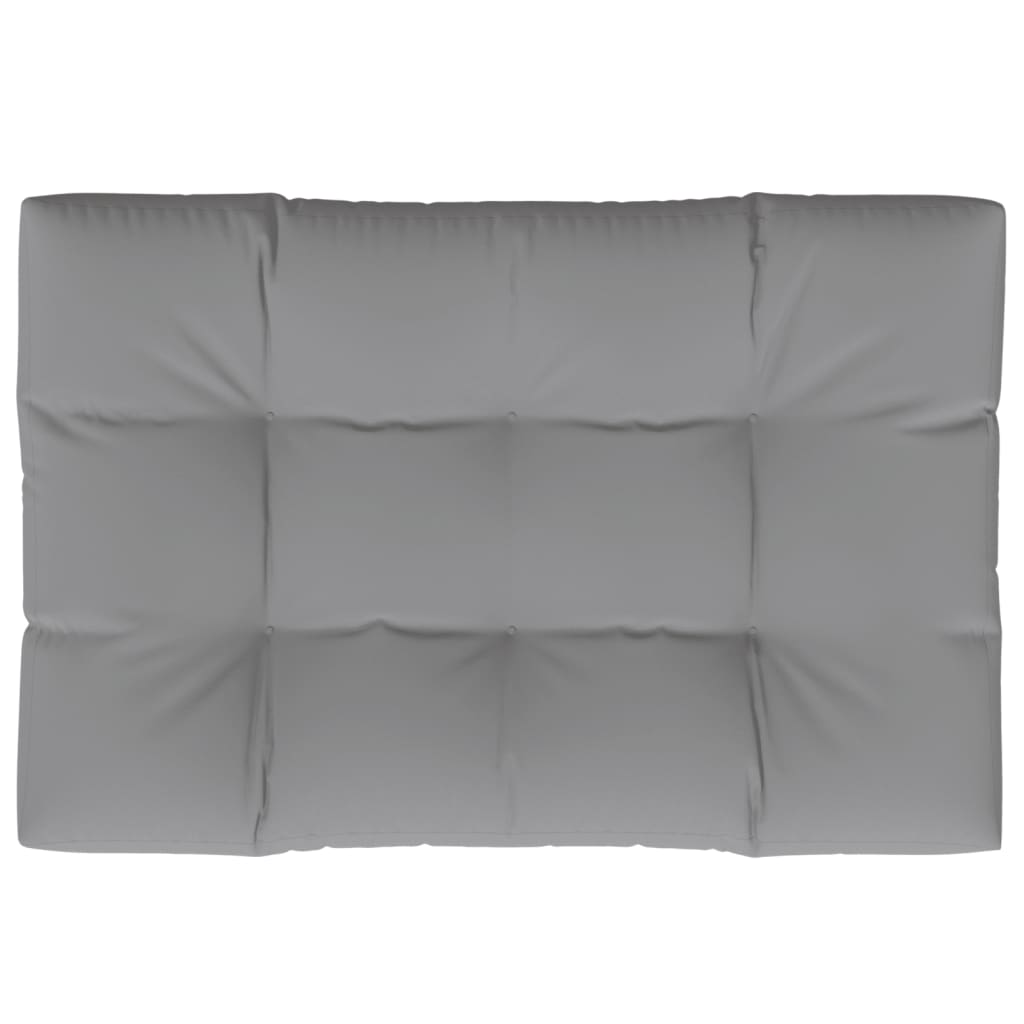 Palettenkissen Grau 120x80x12 cm Stoff