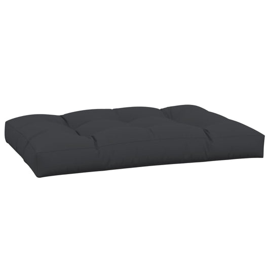 Palettenkissen Schwarz 120x80x12 cm Stoff